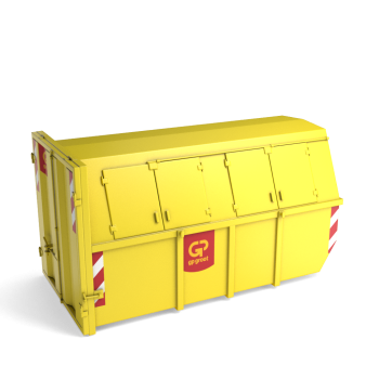 10m³ gesloten container grofvuil